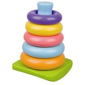 Baby Toy Stacking Rings 5 Pieces Learning Developmental My Precious Baby Red Box